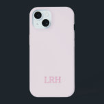 Coque iPhone 15 Monogramme Personnalisé Rose Initiales En Couche M<br><div class="desc">Vous savez que le raffinement, le style et la simplicité sont souvent la chose exacte dont vous avez besoin. Conçu pour le goût éclairé du minimaliste moderne, cet accessoire est une fusion d'élégance intemporelle et de fonctionnalité contemporaine. La jolie palette de couleurs rose est une belle touche. Laissez-nous élever vos...</div>