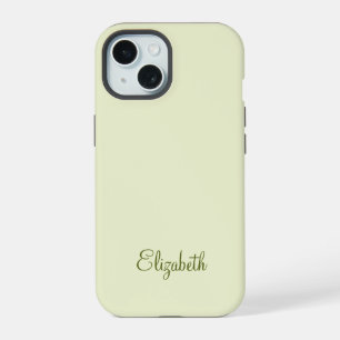 Coque iPhone 15 Monogramme Professionnel Élégant