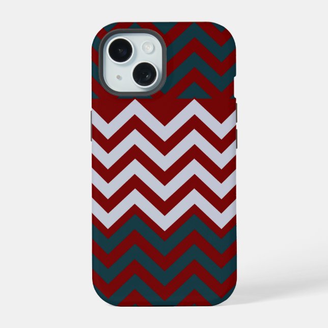 Coque iPhone 15 Monogramme Rustique Groovy Chic (Verso)
