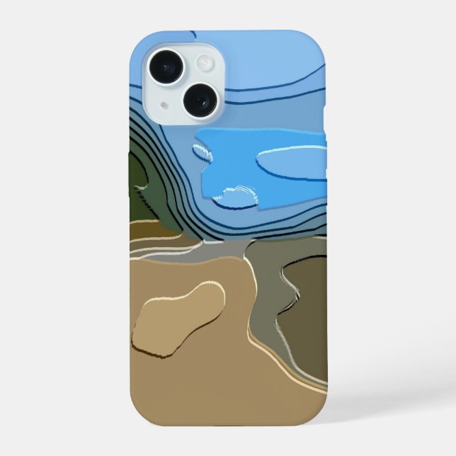COQUE iPhone 15 MONTAGNES (Verso)