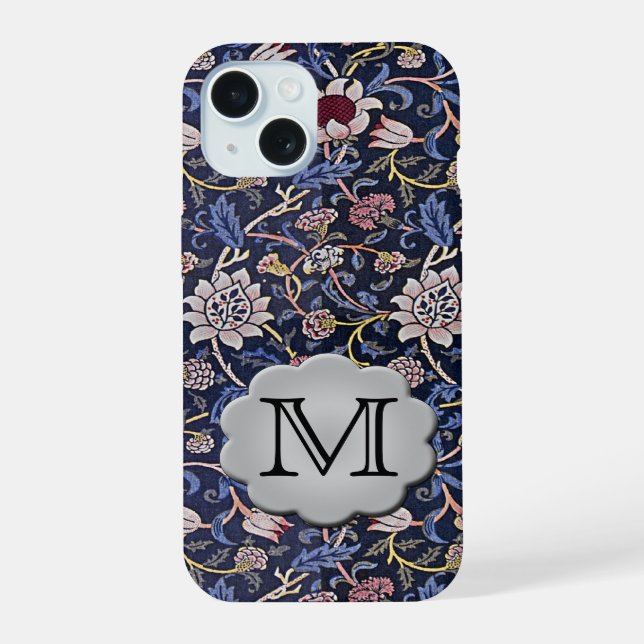 Coque iPhone 15 Morris Evenlode Monogram (Verso)