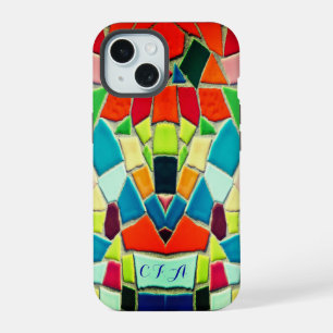 Coque iPhone 15 Mosaïque colorée