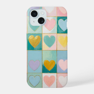 Coque iPhone 15 Mosaïque d'affection