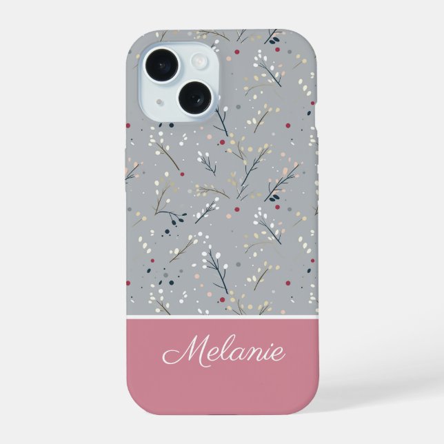 Coque iPhone 15 Motif à thème de Noël mignon (Verso)