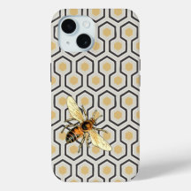 Motif abeilles et peigne de miel