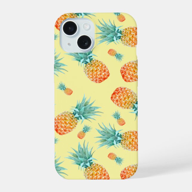Coque iPhone 15 Motif ananas (Verso)