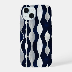 Coque iPhone 15 Motif argenté Abstrait