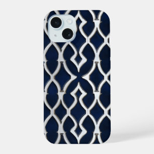 Coque iPhone 15 Motif argenté élégant