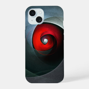 Coque iPhone 15 Motif artistique abstrait moderne de tourbillon ro