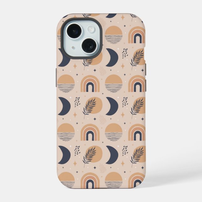 Coque iPhone 15 Motif bio Boho (Verso)