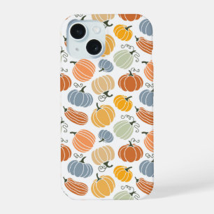 Coque iPhone 15 Motif Citrouille d'automne coloré