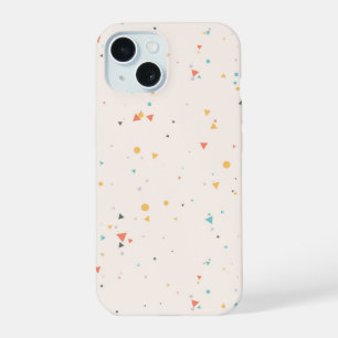 Coque iPhone 15 Motif Confetti Dots & Triangle