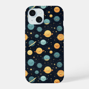 Coque iPhone 15 Motif Cosmos Mignon