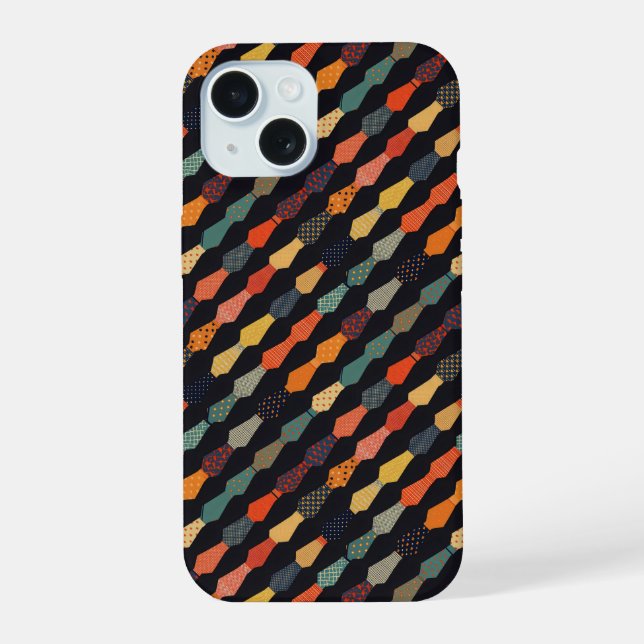 Coque iPhone 15 Motif Cravate (Verso)