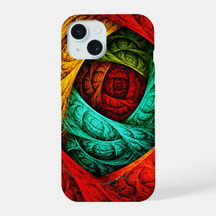 Coque iPhone 15 Motif d'art abstrait moderne artistique coloré #09
