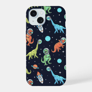 Coque iPhone 15 Motif d'astronaute dinosaure pour enfants