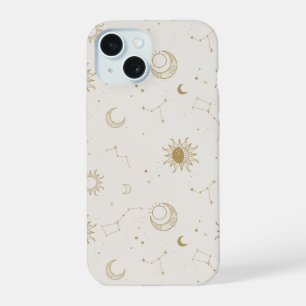 Coque iPhone 15 Motif de constellation de style vintage