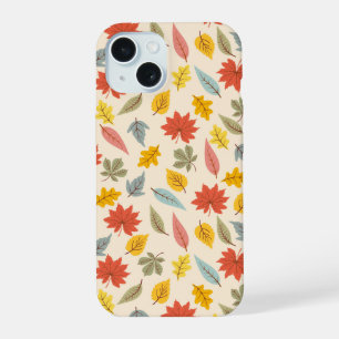 Coque iPhone 15 Motif de feuilles colorées d'automne