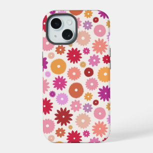 Coque iPhone 15 Motif de floraisons colorées