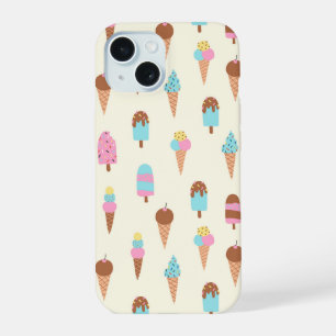 Coque iPhone 15 Motif de friandises glacées pastel mignonnes