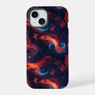 Coque iPhone 15 Motif de galaxie coloré
