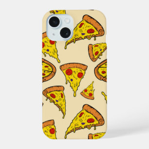 Coque iPhone 15 Motif de pizza au fromage fondu