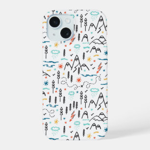 Coque iPhone 15 Motif de randonnée en montagne