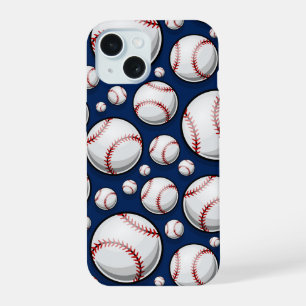 Coque iPhone 15 Motif de sport de baseball