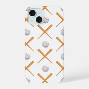 Coque iPhone 15 Motif de sport de baseball Battez en haut