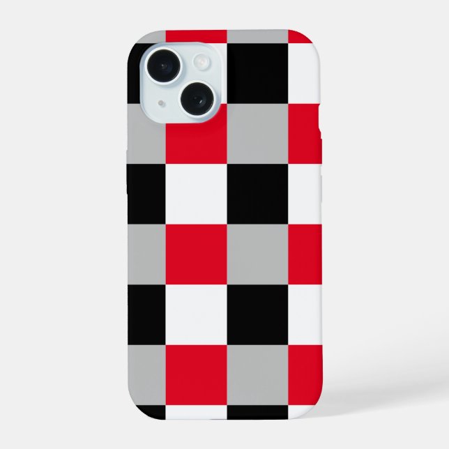 Coque iPhone 15 Motif de tableau de contrôle modifiable (Verso)
