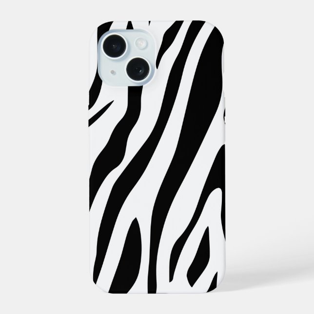 Coque iPhone 15 Motif de tigre dans Vector (Verso)