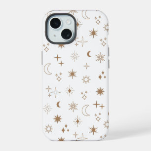 Coque iPhone 15 Motif d'étoile d'astrologie