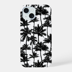 Coque iPhone 15 Motif d'ombre Palm Tree