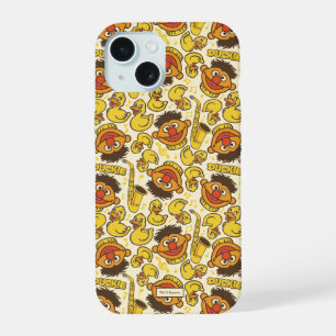 Coque iPhone 15 Motif Ernie et Rubber Duckie