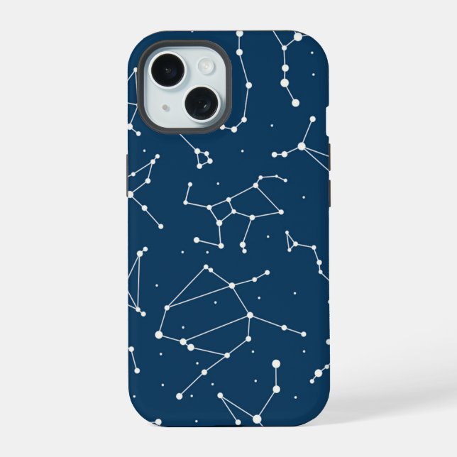 Coque iPhone 15 Motif étoile Constellation (Verso)