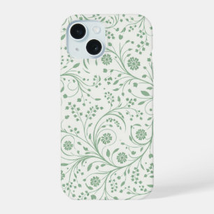 Coque iPhone 15 Motif floral botanique élégant – Nature minimale