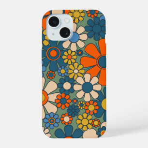Coque iPhone 15 Motif floral de fleurs de jardin rétro