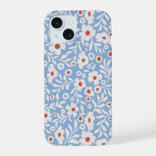 Coque iPhone 15 Motif floral de gravure sur bois