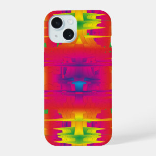 Coque iPhone 15 Motif indien de couleur vibrante festive