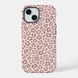 Coque iPhone 15 Motif Léopard Féminin