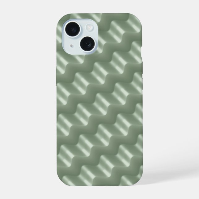 Coque iPhone 15 Motif ondulé, Abstrait (Verso)