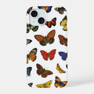 Coque iPhone 15 Motif Papillon – Botanique Inspiré de la Nature