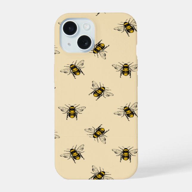 Coque iPhone 15 Motif Queen Bee (Verso)