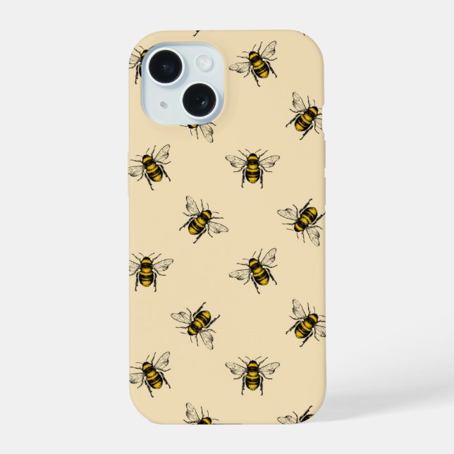Coque iPhone 15 Motif Queen Bee (Verso)
