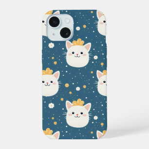 Coque iPhone 15 Motif royal blanc