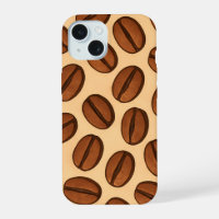 Motif sans couture de grains de café | Café Brun C