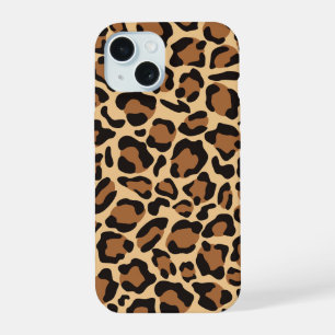 Coque iPhone 15 Motif sans voile Leopard