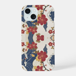 Coque iPhone 15 Motif traditionnel de kimono japonais
