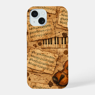 Coque iPhone 15 Motifs esthétiques de l'Académie Sombre Vintage
