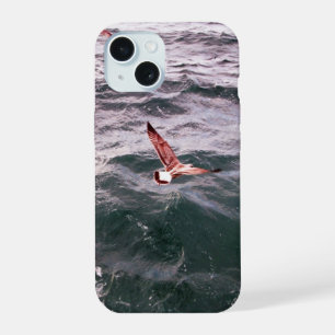 COQUE iPhone 15 MOUETTE VOLANT AU-DESSUS DES VAGUES